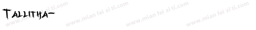 Tallitha字体转换