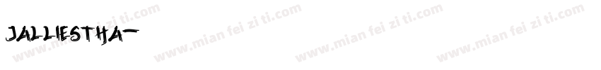 jalliestha字体转换