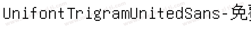 UnifontTrigramUnitedSans字体转换