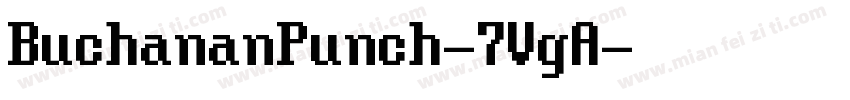 BuchananPunch-7VgA字体转换