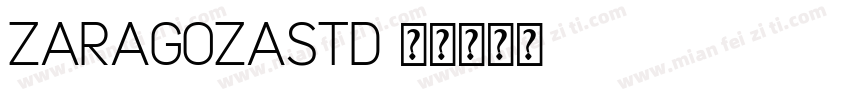 ZaragozaStd字体转换