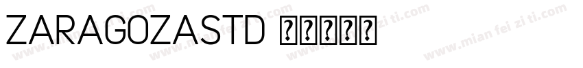 ZaragozaStd字体转换