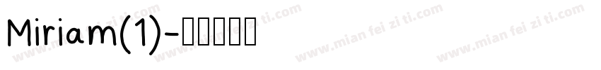 Miriam(1)字体转换