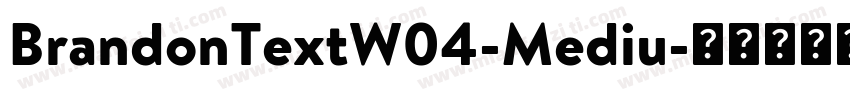 BrandonTextW04-Mediu字体转换