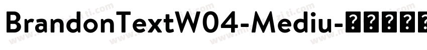 BrandonTextW04-Mediu字体转换