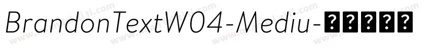BrandonTextW04-Mediu字体转换