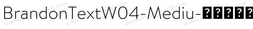BrandonTextW04-Mediu字体转换