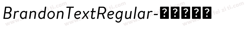 BrandonTextRegular字体转换