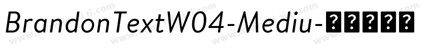 BrandonTextW04-Mediu字体转换