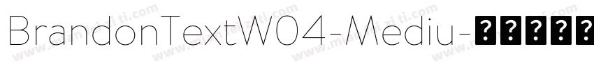 BrandonTextW04-Mediu字体转换