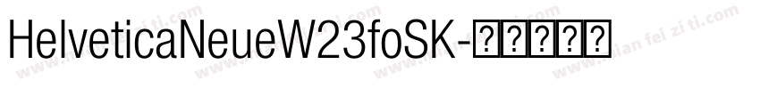 HelveticaNeueW23foSK字体转换