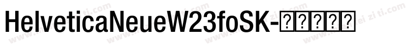 HelveticaNeueW23foSK字体转换