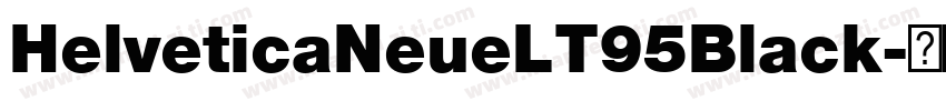 HelveticaNeueLT95Black字体转换