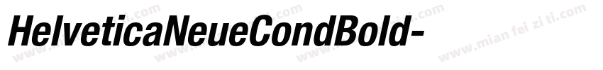 HelveticaNeueCondBold字体转换