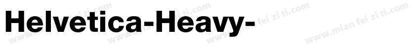 Helvetica-Heavy字体转换