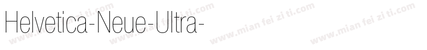 Helvetica-Neue-Ultra字体转换