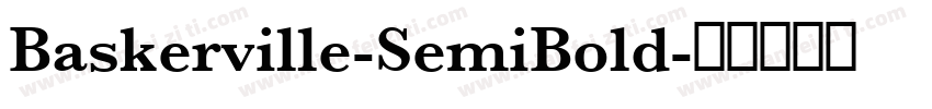 Baskerville-SemiBold字体转换