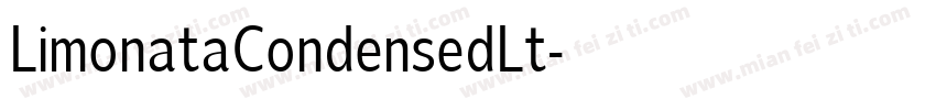 LimonataCondensedLt字体转换