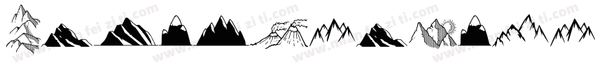 CarolinaMountains字体转换