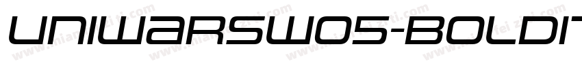 UniwarsW05-BoldItali字体转换