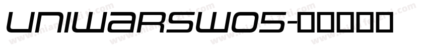 UniwarsW05字体转换