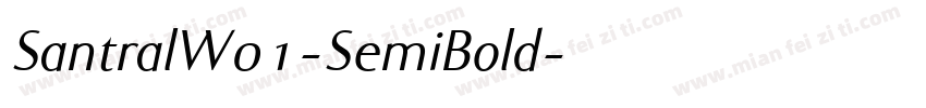 SantralW01-SemiBold字体转换