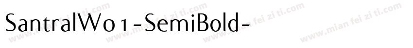 SantralW01-SemiBold字体转换