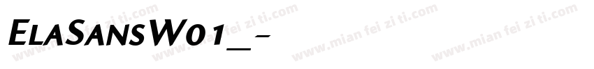 ElaSansW01_字体转换