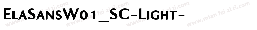 ElaSansW01_SC-Light字体转换
