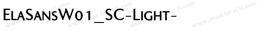 ElaSansW01_SC-Light字体转换