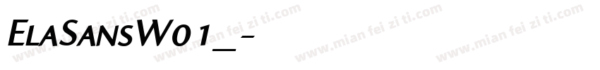 ElaSansW01_字体转换