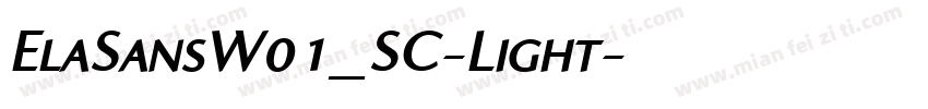 ElaSansW01_SC-Light字体转换