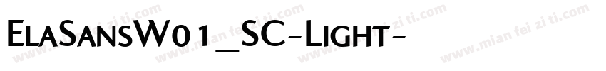 ElaSansW01_SC-Light字体转换