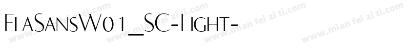 ElaSansW01_SC-Light字体转换
