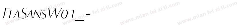 ElaSansW01_字体转换