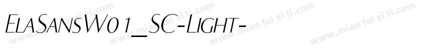 ElaSansW01_SC-Light字体转换
