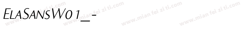 ElaSansW01_字体转换