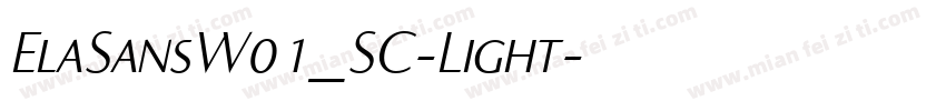 ElaSansW01_SC-Light字体转换
