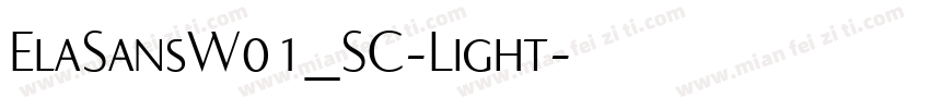ElaSansW01_SC-Light字体转换