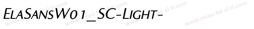 ElaSansW01_SC-Light字体转换