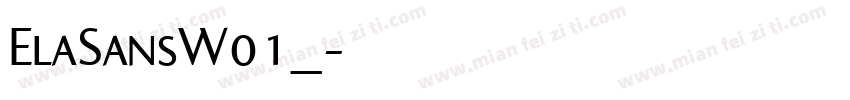 ElaSansW01_字体转换