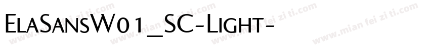 ElaSansW01_SC-Light字体转换