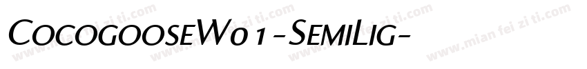 CocogooseW01-SemiLig字体转换