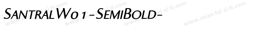 SantralW01-SemiBold字体转换