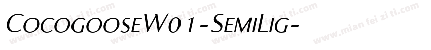 CocogooseW01-SemiLig字体转换