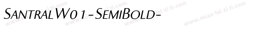 SantralW01-SemiBold字体转换
