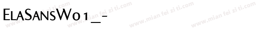 ElaSansW01_字体转换