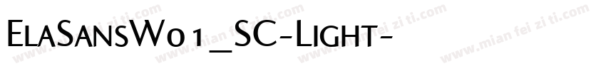 ElaSansW01_SC-Light字体转换