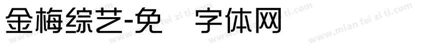 金梅綜藝字体转换