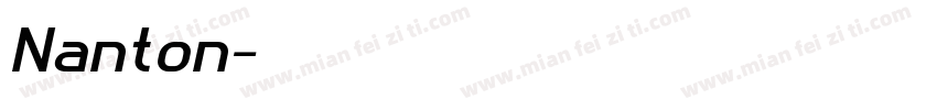 Nanton字体转换